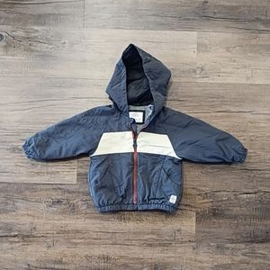 Zara Navy and Cream Jacket, 18-24 Months